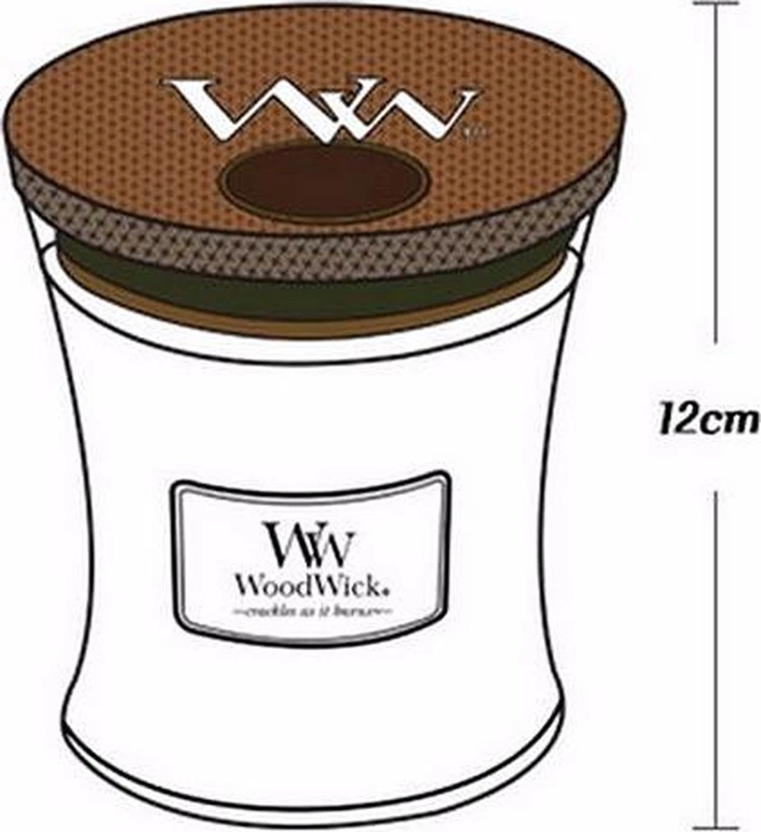 WoodWick Hourglass Medium Trilogy Geurkaars - Fruits Of Summer 4 WoodWick Hourglass Medium Trilogy Geurkaars - Fruits Of Summer - Afbeelding 2