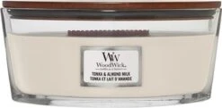 WoodWick Heartwick Ellipse Geurkaars - Tonka & Almond Milk