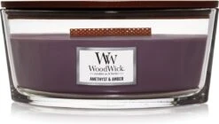 WoodWick Heartwick Ellipse Geurkaars - Amethyst & Amber -WoodWick 1200x681