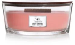 WoodWick Heartwick Flame Ellipse Geurkaars - Melon & Pink Quartz 12 WoodWick Heartwick Flame Ellipse Geurkaars - Melon & Pink Quartz -WoodWick 1200x720