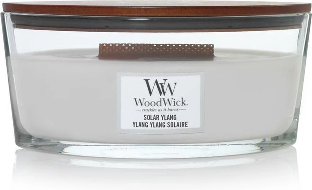 WoodWick Heartwick Flame Ellipse Geurkaars - Solar Ylang 5 WoodWick Heartwick Flame Ellipse Geurkaars - Solar Ylang - Afbeelding 3