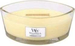 WoodWick Heartwick Flame Ellipse Geurkaars - Lemongrass & Lily -WoodWick 1200x736