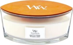 WoodWick Heartwick Flame Ellipse Geurkaars - White Tea & Jasmine -WoodWick 1200x737 1