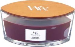WoodWick Heartwick Flame Ellipse Geurkaars - Cherry -WoodWick 1200x760