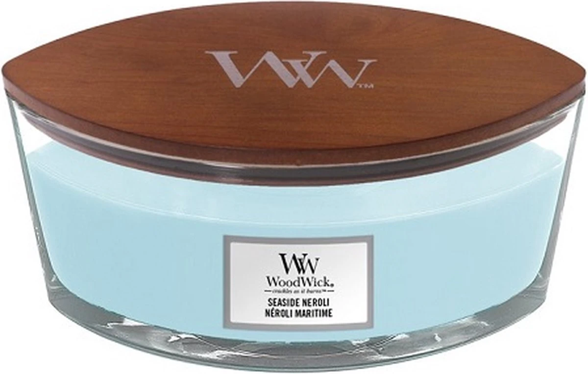WoodWick Heartwick Flame Ellipse Geurkaars - Seaside Neroli 10 WoodWick Heartwick Flame Ellipse Geurkaars - Seaside Neroli - Afbeelding 8
