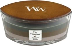 Woodwick Trilogy Cozy Cabin Ellipse Candle - Geurkaars -WoodWick 1200x775