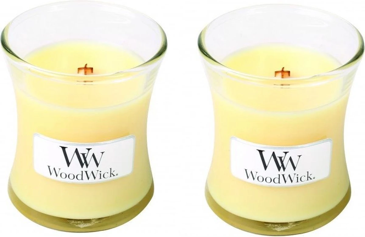 WoodWick Geurkaars Mini Lemongrass & Lily - 8 Cm / ø 7 Cm 6 WoodWick Geurkaars Mini Lemongrass & Lily - 8 Cm / ø 7 Cm - Afbeelding 4