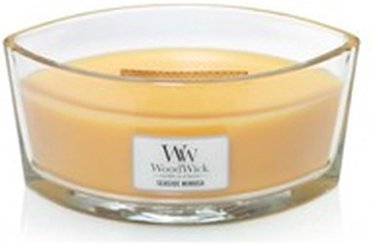 WoodWick Heartwick Flame Ellipse Geurkaars - Seaside Mimosa 8 WoodWick Heartwick Flame Ellipse Geurkaars - Seaside Mimosa - Afbeelding 6