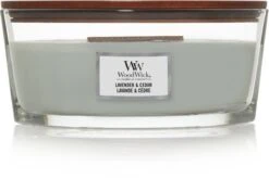 WoodWick Heartwick Flame Ellipse Geurkaars - Lavender & Cedar 15 WoodWick Heartwick Flame Ellipse Geurkaars - Lavender & Cedar -WoodWick 1200x804