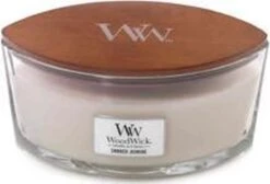 WoodWick Heartwick Flame Ellipse Geurkaars - Smoked Jasmine -WoodWick 1200x814