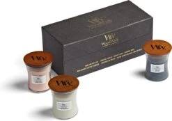 WoodWick Hourglass Geurkaars Deluxe Giftset - 3 Mini - Floral 15 WoodWick Hourglass Geurkaars Deluxe Giftset - 3 Mini - Floral -WoodWick 1200x843