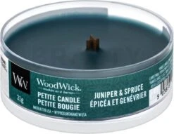 WoodWick Juniper & Spruce Petite Travel Candle 8h