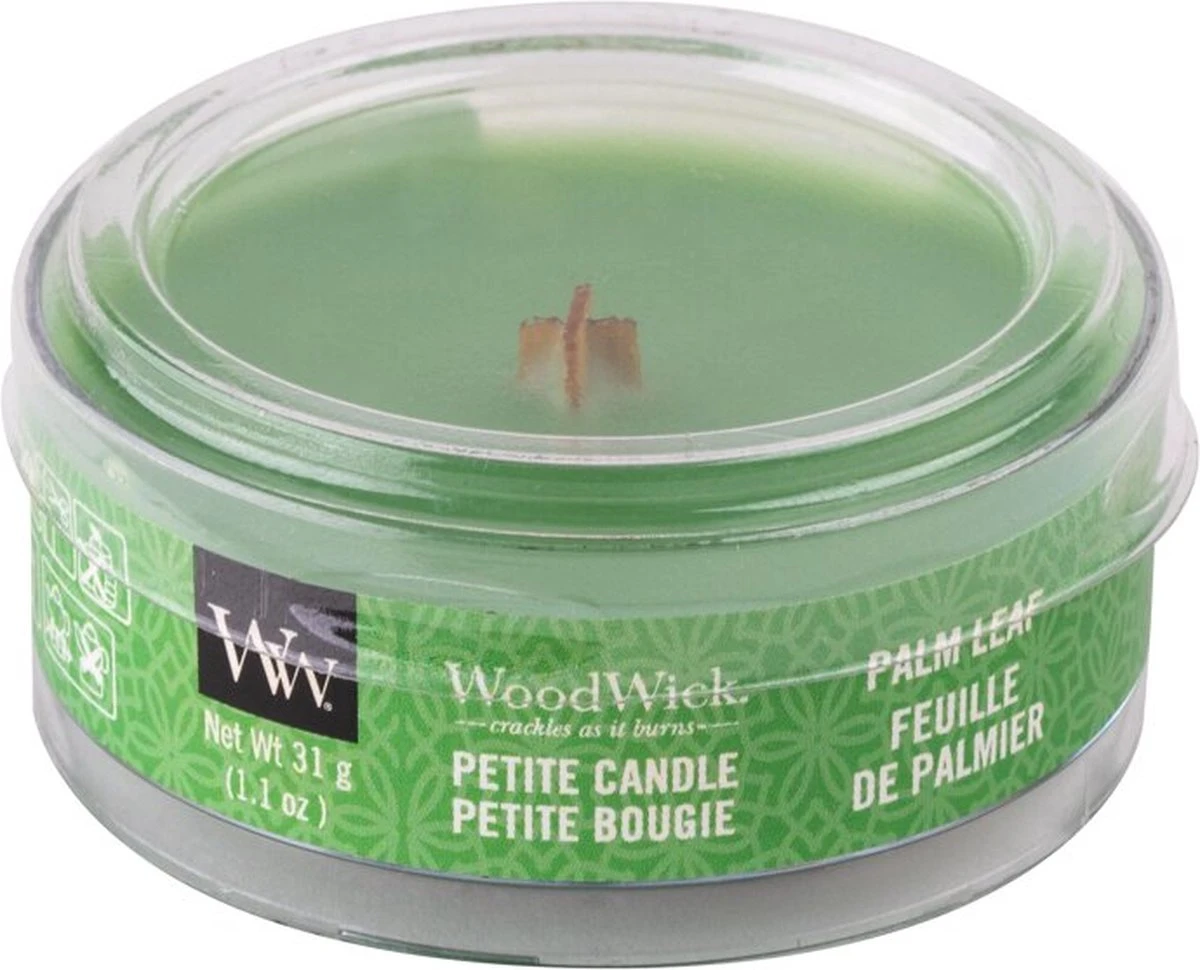 Woodwick Palm Leaf Petite Candle 4 Woodwick Palm Leaf Petite Candle - Afbeelding 2