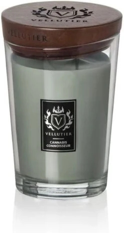 WoodWick Vellutier Geurkaars |Cannabis Connaisseur Candle | Large