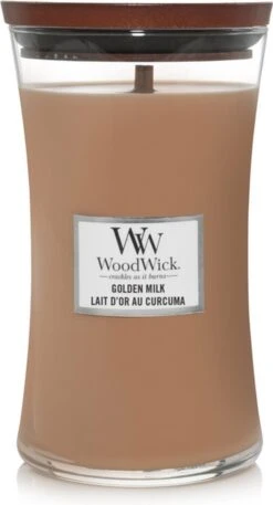 WoodWick Hourglass Large Geurkaars - Golden Milk -WoodWick 649x1200 1