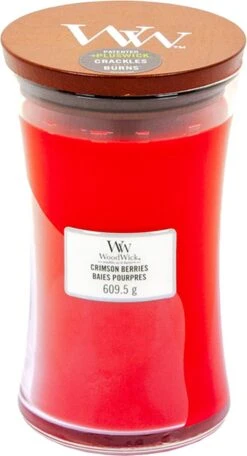 WoodWick Hourglass Large Geurkaars - Crimson Berries -WoodWick 650x1200 2