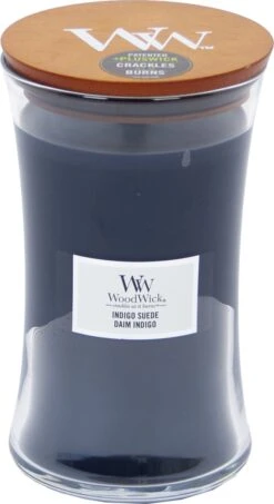 WoodWick Hourglass Large Geurkaars - Indigo Suede -WoodWick 654x1200 1