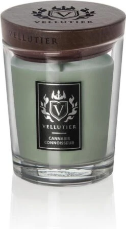 WoodWick Vellutier Geurkaars |Cannabis Connaisseur Candle | Medium