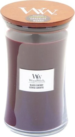 WoodWick Hourglass Large Geurkaars - Black Cherry -WoodWick 662x1200