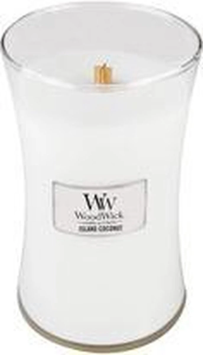 WoodWick Geurkaars Mini Island Coconut - 8 Cm / ø 7 Cm 5 WoodWick Geurkaars Mini Island Coconut - 8 Cm / ø 7 Cm - Afbeelding 3