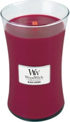 WoodWick Hourglass Large Geurkaars - Black Cherry -WoodWick 692x1200