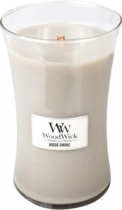 WoodWick Hourglass Large Geurkaars - Wood Smoke -WoodWick 697x1200 2