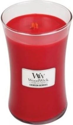 WoodWick Hourglass Large Geurkaars - Crimson Berries -WoodWick 705x1200