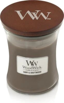 WoodWick Hourglass Medium Geurkaars - Sand & Driftwood -WoodWick 749x1200