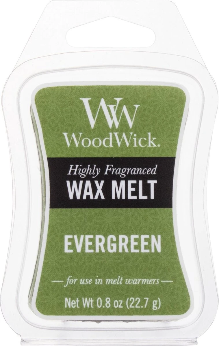Woodwick Wax Melt Evergreen 3 Stuks 2 Woodwick Wax Melt Evergreen 3 Stuks