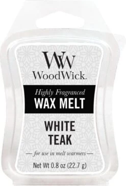 Woodwick White Teak Mini Wax Melt