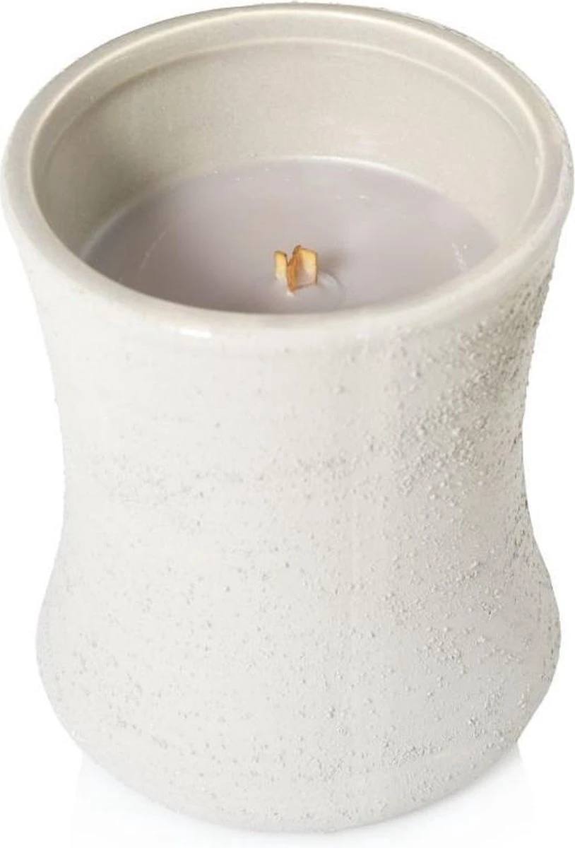 WoodWick Concrete Medium Candle - Wood Smoke 4 WoodWick Concrete Medium Candle - Wood Smoke - Afbeelding 2