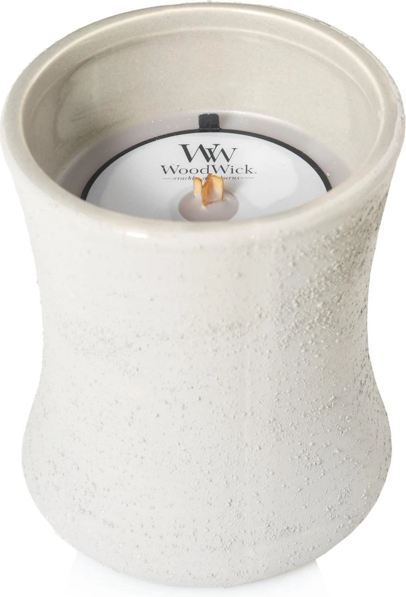WoodWick Concrete Medium Candle - Wood Smoke 3 WoodWick Concrete Medium Candle - Wood Smoke