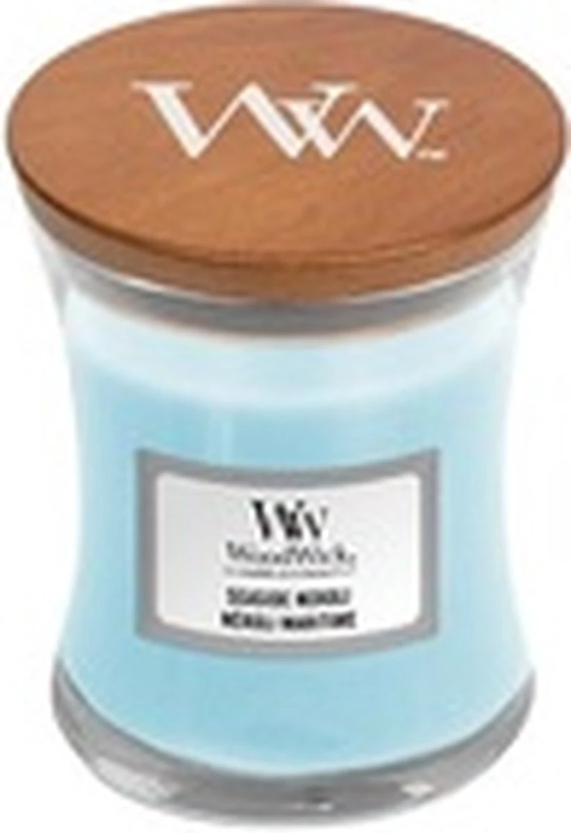 WoodWick Hourglass Medium Geurkaars - Seaside Neroli 11 WoodWick Hourglass Medium Geurkaars - Seaside Neroli - Afbeelding 9