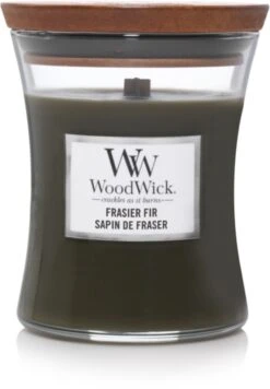 WoodWick Hourglass Medium Geurkaars - Frasier Fir