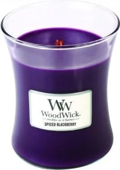 WoodWick Hourglass Medium Geurkaars - Spiced Blackberry -WoodWick 852x1200 1