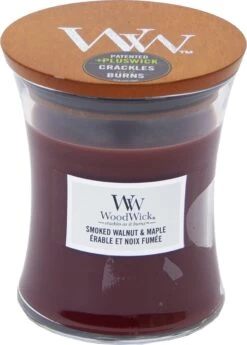 WoodWick Hourglass Medium Geurkaars - Smoked Walnut & Maple 9 WoodWick Hourglass Medium Geurkaars - Smoked Walnut & Maple -WoodWick 858x1200 3