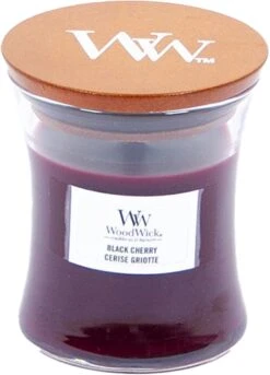 WoodWick Geurkaars Mini Black Cherry - 8 Cm / ø 7 Cm -WoodWick 864x1200