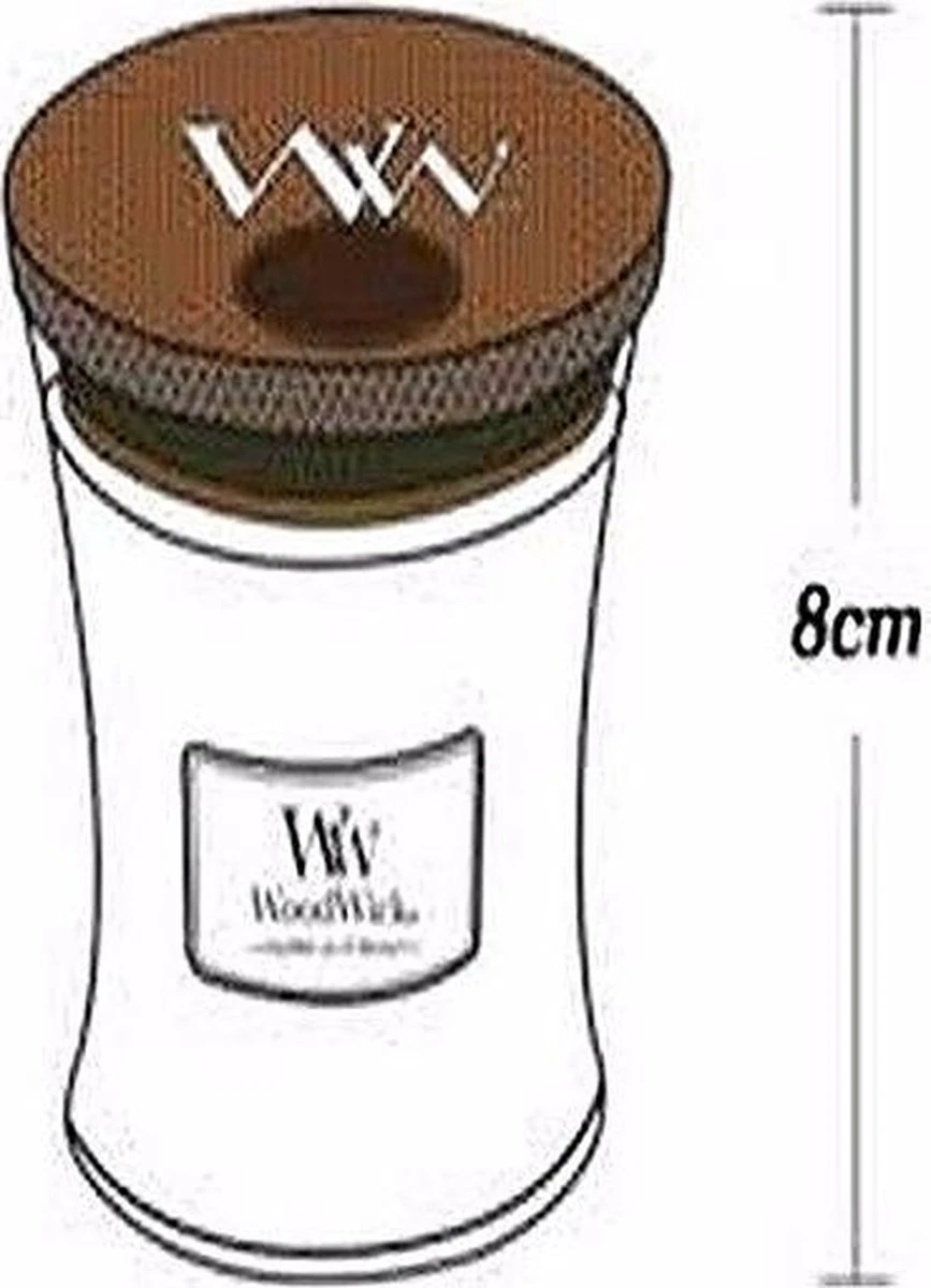 WoodWick Geurkaars Mini Lemongrass & Lily - 8 Cm / ø 7 Cm 4 WoodWick Geurkaars Mini Lemongrass & Lily - 8 Cm / ø 7 Cm - Afbeelding 2