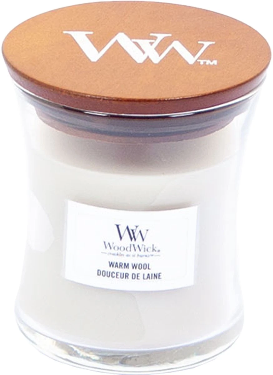 Woodwick Warm Wool Mini Candle - Geurkaars 3 Woodwick Warm Wool Mini Candle - Geurkaars