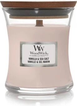 WoodWick Kaars Mini Vanilla & Sea Salt - 8 Cm / ø 7 Cm