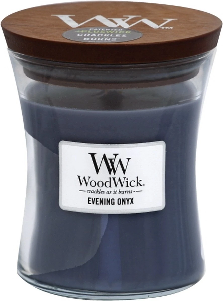 Woodwick Hourglass Mini Geurkaarsen - Evening Onyx - 2 Stuks 4 Woodwick Hourglass Mini Geurkaarsen - Evening Onyx - 2 Stuks - Afbeelding 2
