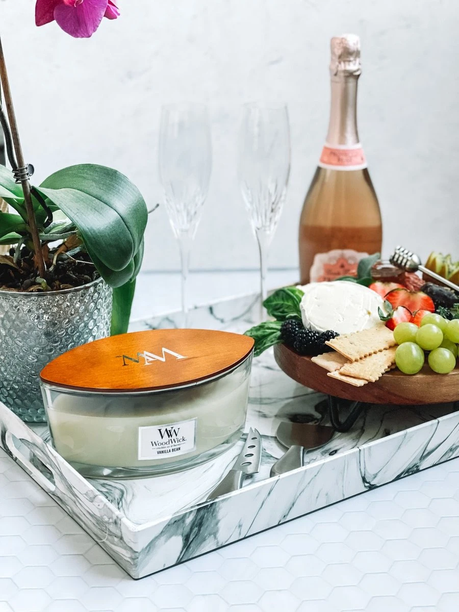 WoodWick Heartwick Flame Ellipse Geurkaars - Vanilla Bean 5 WoodWick Heartwick Flame Ellipse Geurkaars - Vanilla Bean - Afbeelding 3