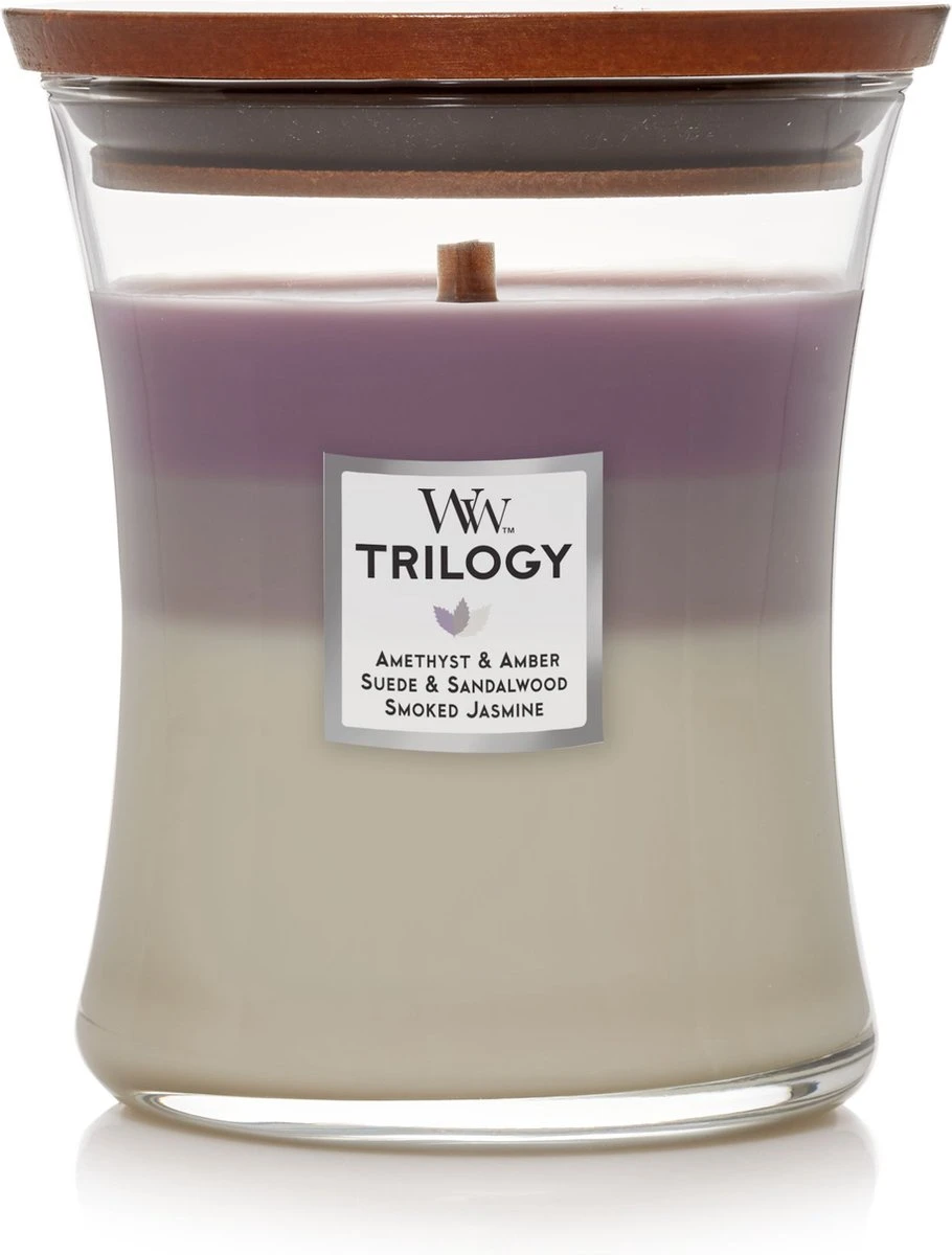 WoodWick Trilogy Hourglass Medium - Amethyst Sky 7 WoodWick Trilogy Hourglass Medium - Amethyst Sky - Afbeelding 5