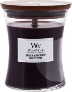 WoodWick Hourglass Medium Geurkaars - Spiced Blackberry -WoodWick 937x1200