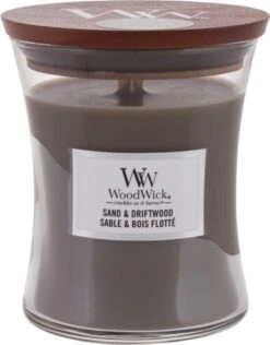 WoodWick Hourglass Medium Geurkaars - Sand & Driftwood -WoodWick 939x1200