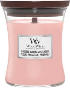 Woodwick Pressed Blooms & Patchouli Medium Candle - Geurkaars -WoodWick 950x1200