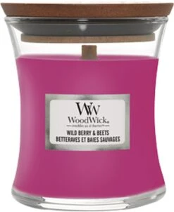 WoodWick Geurkaars Mini Wild Berry & Beets - 8 Cm / ø 7 Cm