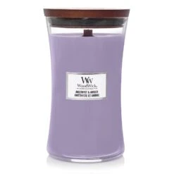 WoodWick Amethyst & Amber Large Candle