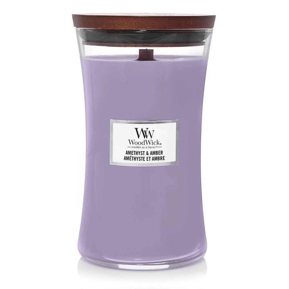WoodWick Amethyst & Amber Large Candle 3 WoodWick Amethyst & Amber Large Candle