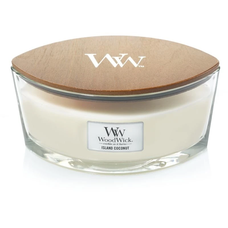 WoodWick Island Coconut Ellipse Candle 3 WoodWick Island Coconut Ellipse Candle